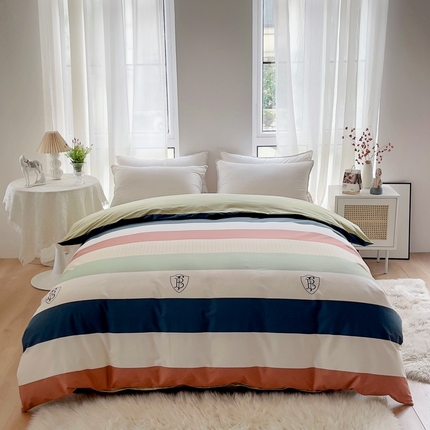 91家纺网 家纺一手货源 找家纺 艾迪尚 2025新款133X76宽幅全棉印花单被套 苏格兰