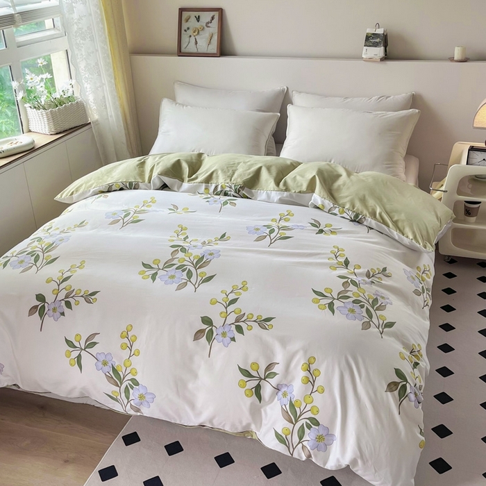 91家纺网 家纺一手货源 找家纺 艾迪尚 2025新款133X76宽幅全棉印花单被套 缤纷果