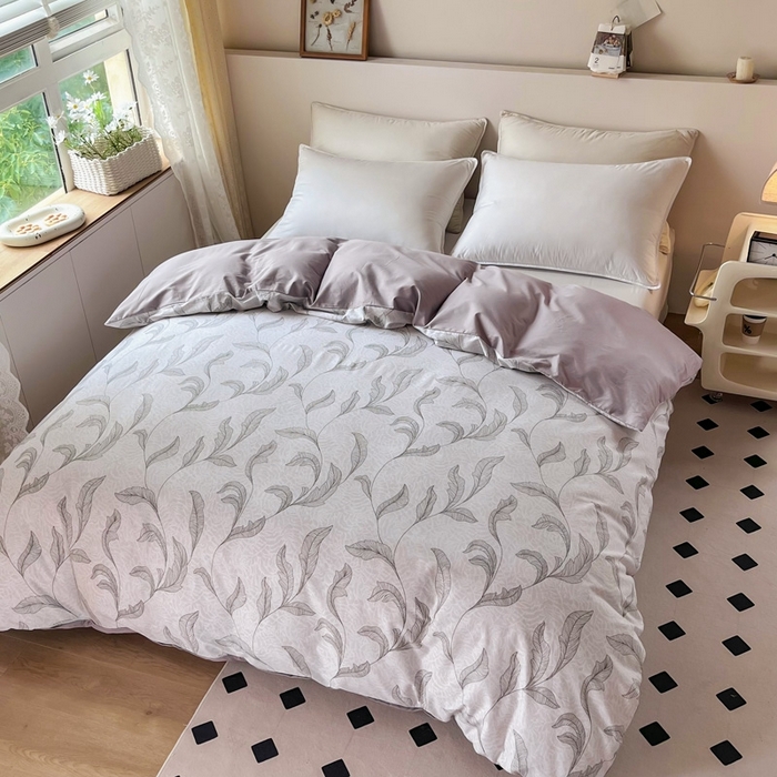 91家纺网 家纺一手货源 找家纺 艾迪尚 2025新款133X76宽幅全棉印花单被套 落落晨光