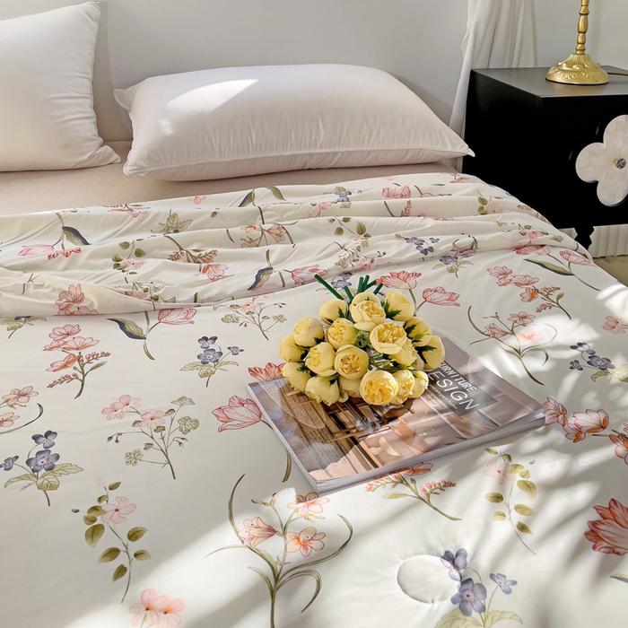 91家纺网 家纺一手货源 找家纺 亚龙工厂店 2024新款凉感丝抗菌冰皮小凉被 盼夏