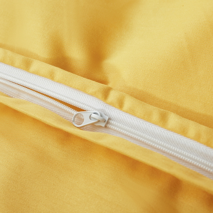 91家纺网 家纺一手货源 找家纺 寝柔家纺 2024新款40S全棉斜纹13372纯棉纯色被套单件 暖黄