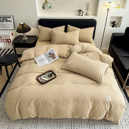 91家纺网 家纺一手货源 找家纺 （总）海岛哥哥 2024新款华夫格四件套