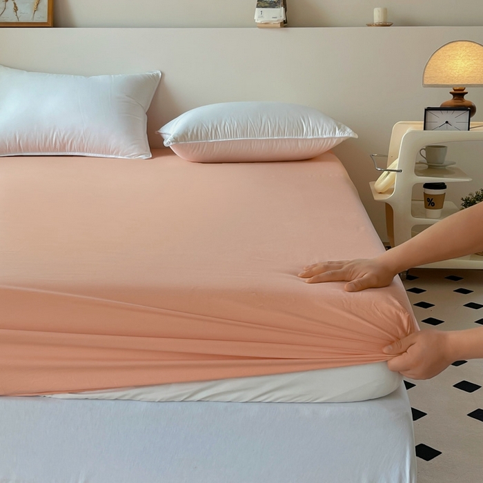 91家纺网 家纺一手货源 找家纺 艾迪尚 2025新款133X76宽幅全棉印花单床笠 彩色兔园