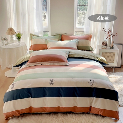 91家纺网 家纺一手货源 找家纺 （总）艾迪尚 2025新款133X76宽幅全棉印花四件套（有单品+可定制）