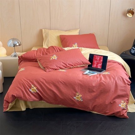 91家纺网 家纺一手货源 找家纺 （总）顾里家纺 2024新款好运龙龙全棉四件套