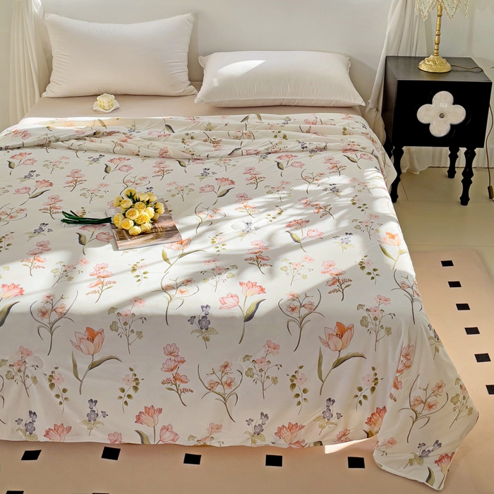 91家纺网 家纺一手货源 找家纺 亚龙工厂店 2024新款凉感丝抗菌冰皮小凉被 盼夏