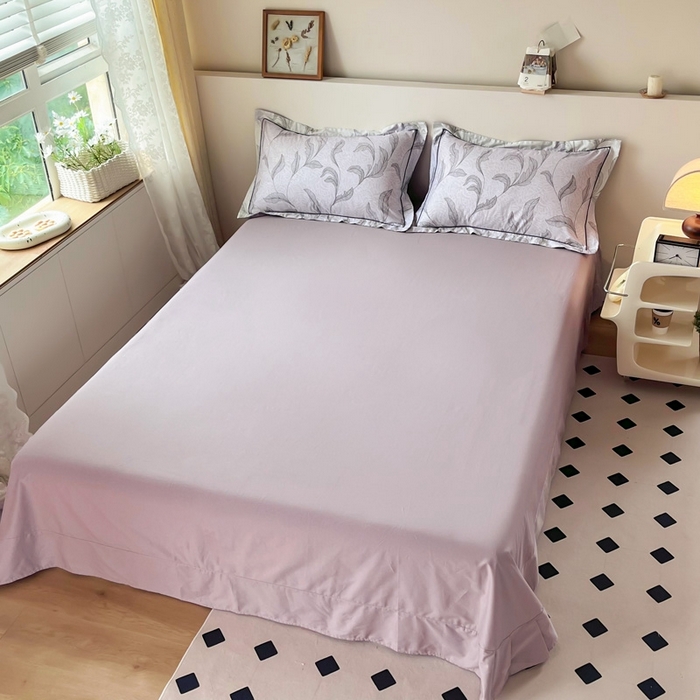 91家纺网 家纺一手货源 找家纺 艾迪尚 2025新款133X76宽幅全棉印花单床单 落落晨光