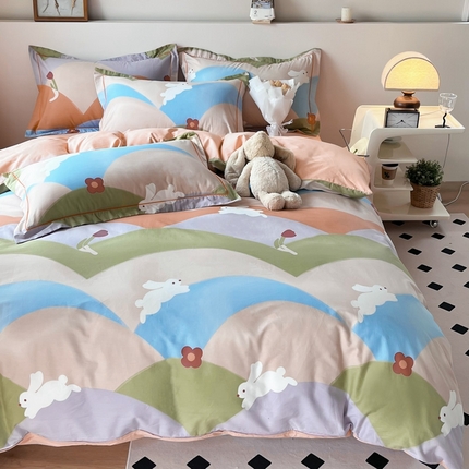 91家纺网 家纺一手货源 找家纺 （总）艾迪尚 2025新款133X76宽幅全棉印花四件套（有单品+可定制）