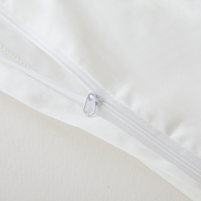 91家纺网 家纺一手货源 找家纺 寝柔家纺 2024新款40S全棉斜纹13372纯棉纯色被套单件 白色