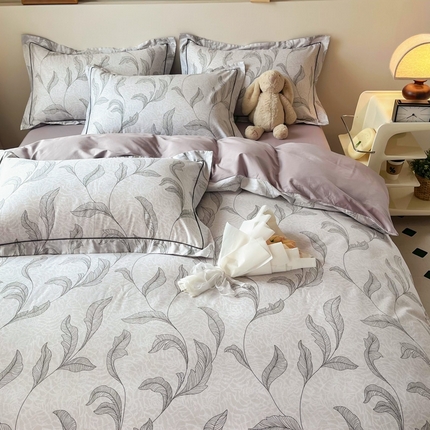 艾迪尚 2025新款133X76宽幅全棉印花四件套（有单品+可定制） 落落晨光