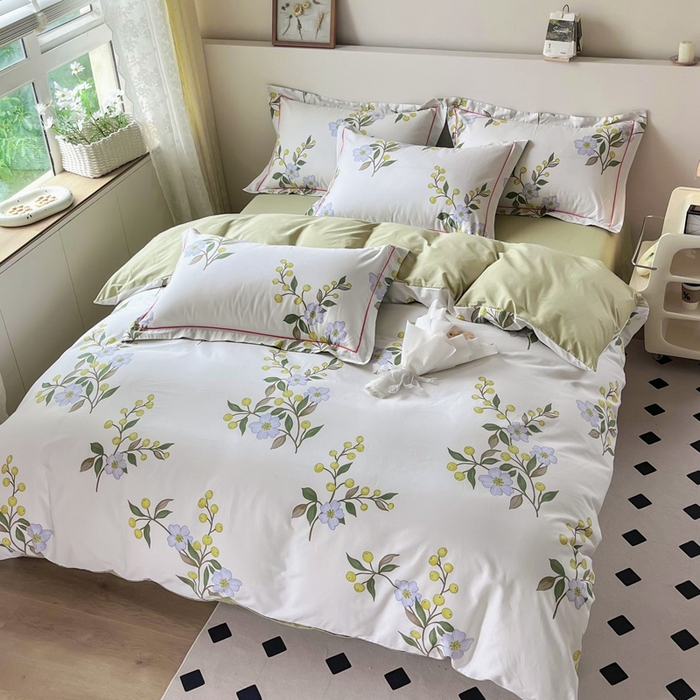 91家纺网 家纺一手货源 找家纺 艾迪尚 2025新款133X76宽幅全棉印花四件套（有单品+可定制） 缤纷果