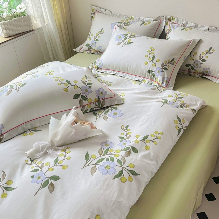 91家纺网 家纺一手货源 找家纺 艾迪尚 2025新款133X76宽幅全棉印花四件套（有单品+可定制） 缤纷果