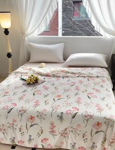 91家纺网 家纺一手货源 找家纺 亚龙工厂店 2024新款凉感丝抗菌冰皮小凉被 盼夏