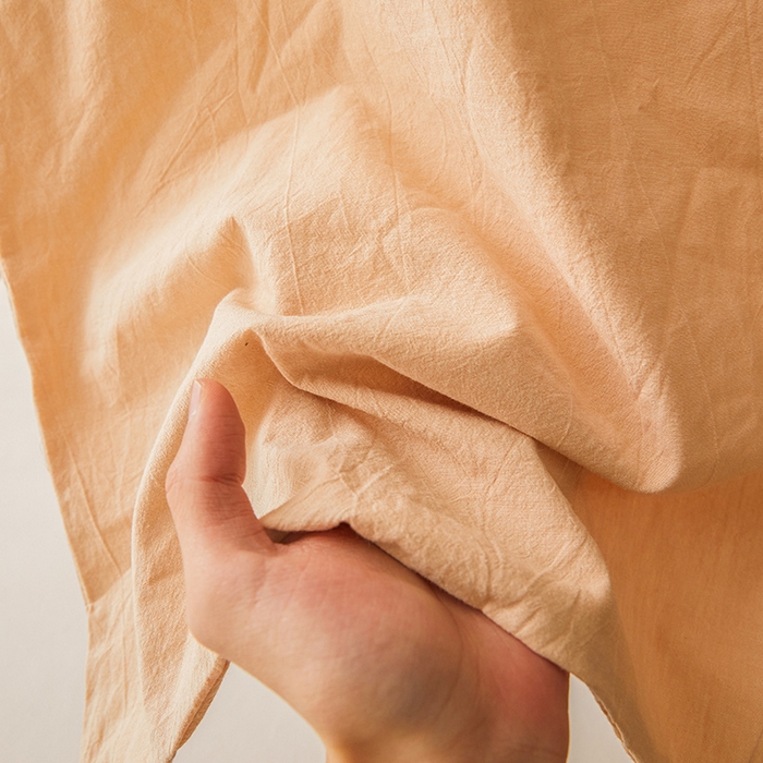 91家纺网 家纺一手货源 找家纺 恋人优选 2024新款色织纯棉水洗棉单床单 米色