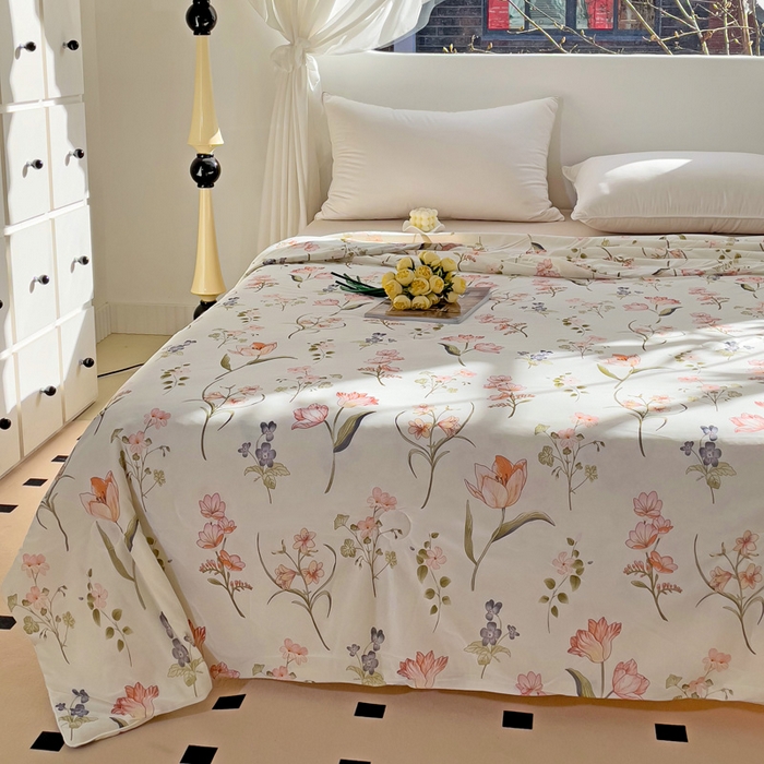 91家纺网 家纺一手货源 找家纺 亚龙工厂店 2024新款凉感丝抗菌冰皮小凉被 盼夏