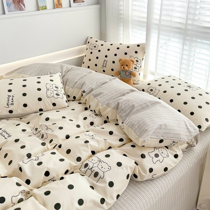 91家纺网 家纺一手货源 找家纺 潮邦创意家居 2025新款全棉13070多风格纯棉四件套-卡通系列 米兰达