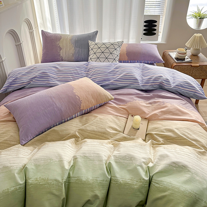 91家纺网 家纺一手货源 找家纺 潮邦创意家居 2025新款全棉13070多风格纯棉四件套 多巴胺