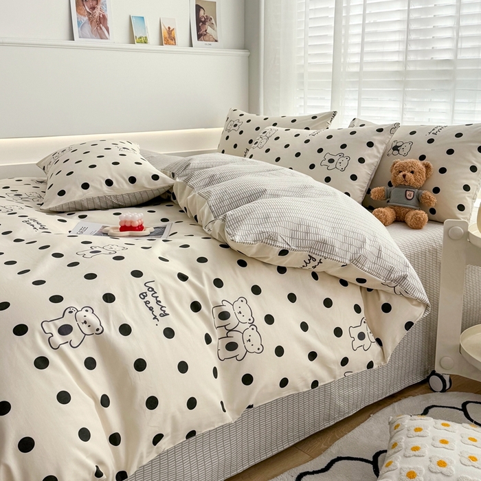 91家纺网 家纺一手货源 找家纺 潮邦创意家居 2025新款全棉13070多风格纯棉四件套-卡通系列 米兰达