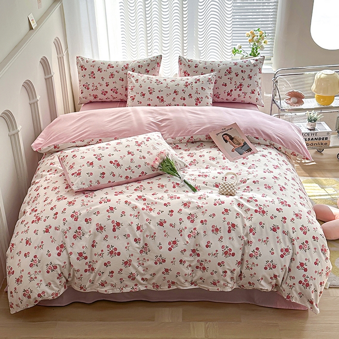 91家纺网 家纺一手货源 找家纺 潮邦创意家居 2025新款全棉13070多风格纯棉四件套 花枝招展