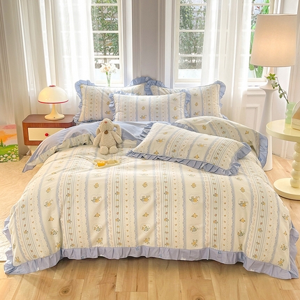 91家纺网 家纺一手货源 找家纺 （总）美达 2025新款韩版全棉四件套单品系列-床单四件套