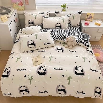 91家纺网 家纺一手货源 找家纺 （总）柠馨 2024新款全棉13376乖萌系列四件套（第六批）