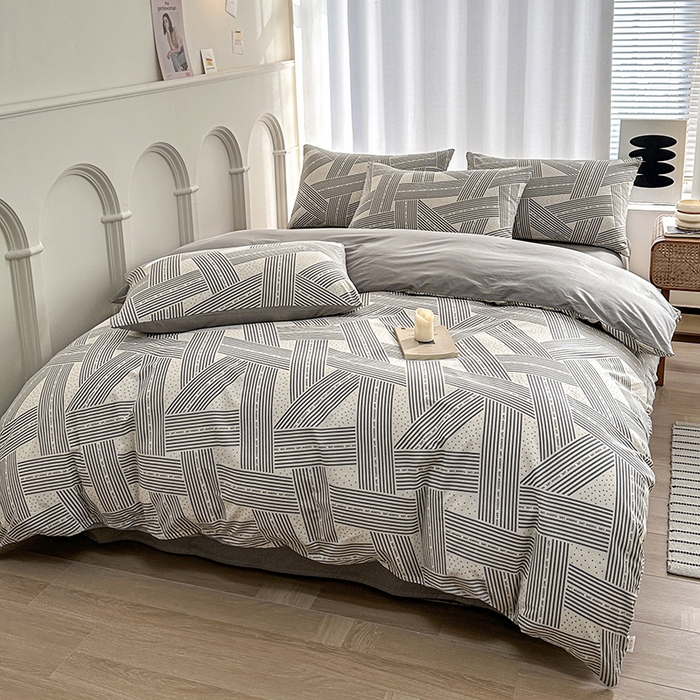 91家纺网 家纺一手货源 找家纺 潮邦创意家居 2025新款全棉13070多风格纯棉四件套 时尚生活