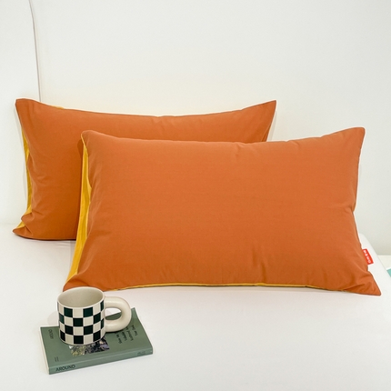 91家纺网 家纺一手货源 找家纺 （总）春皖家纺 2024新款双拼水洗棉枕套