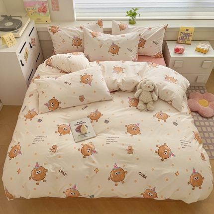 柠馨 2024新款全棉13376乖萌系列四件套（第六批） 蛋糕贝贝