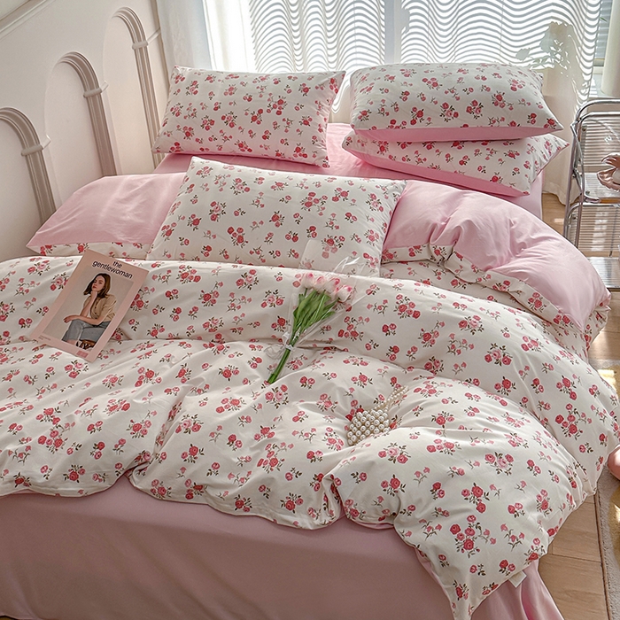 91家纺网 家纺一手货源 找家纺 潮邦创意家居 2025新款全棉13070多风格纯棉四件套 花枝招展