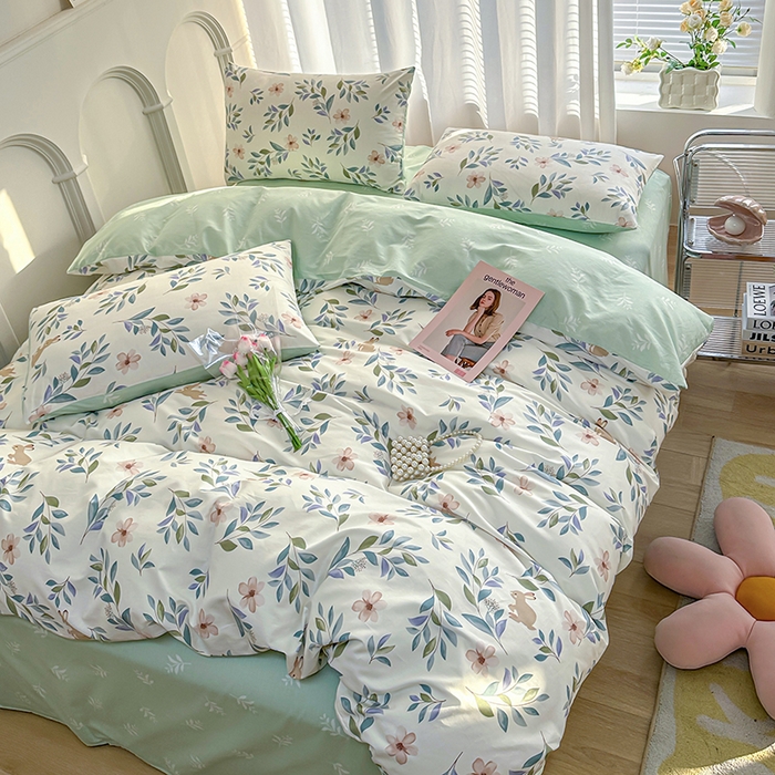 91家纺网 家纺一手货源 找家纺 潮邦创意家居 2025新款全棉13070多风格纯棉四件套 轻纱曼舞