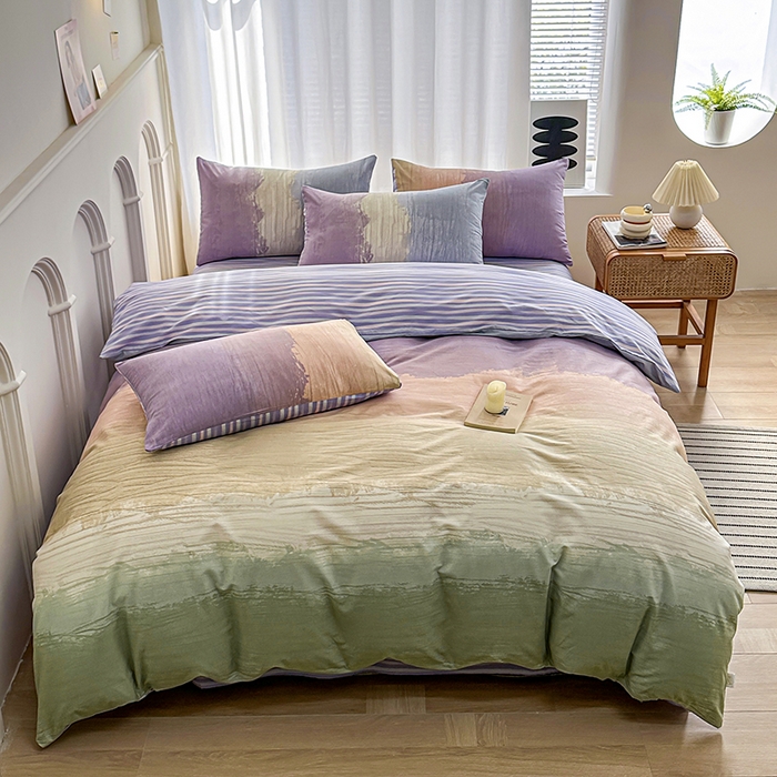 91家纺网 家纺一手货源 找家纺 潮邦创意家居 2025新款全棉13070多风格纯棉四件套 多巴胺