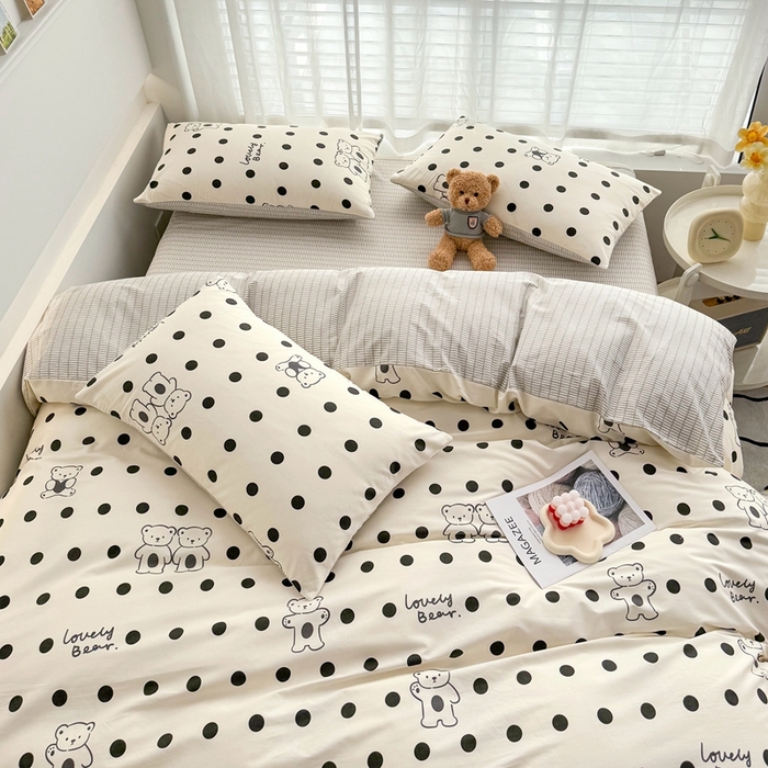 91家纺网 家纺一手货源 找家纺 潮邦创意家居 2025新款全棉13070多风格纯棉四件套-卡通系列 米兰达