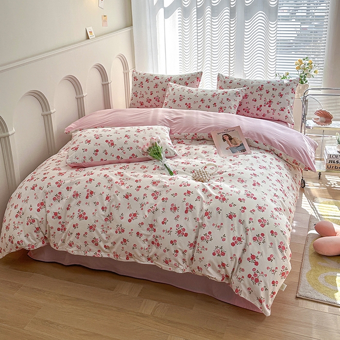 91家纺网 家纺一手货源 找家纺 潮邦创意家居 2025新款全棉13070多风格纯棉四件套 花枝招展