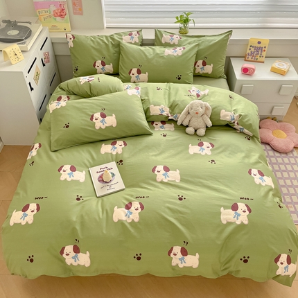 91家纺网 家纺一手货源 找家纺 （总）柠馨 2024新款全棉13376乖萌系列四件套（第六批）