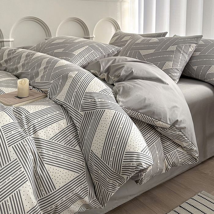 91家纺网 家纺一手货源 找家纺 潮邦创意家居 2025新款全棉13070多风格纯棉四件套 时尚生活