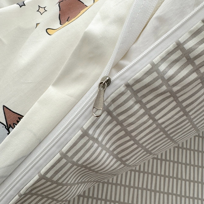 91家纺网 家纺一手货源 找家纺 潮邦创意家居 2025新款全棉13070多风格纯棉四件套-卡通系列 告白气球