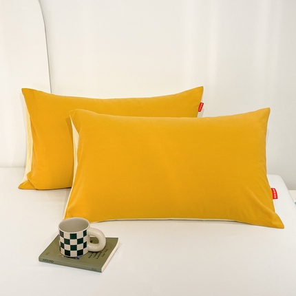 91家纺网 家纺一手货源 找家纺 （总）春皖家纺 2024新款双拼水洗棉枕套