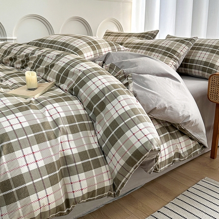 91家纺网 家纺一手货源 找家纺 潮邦创意家居 2025新款全棉13070多风格纯棉四件套 温情格语