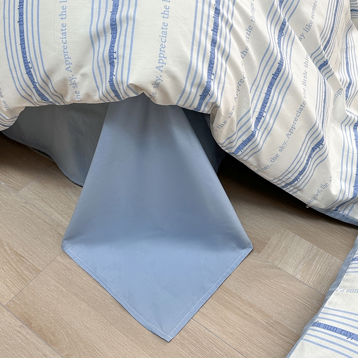 91家纺网 家纺一手货源 找家纺 潮邦创意家居 2025新款全棉13070多风格纯棉四件套-简约条格系列 自由线条