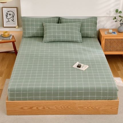 91家纺网 家纺一手货源 找家纺 （总）春皖家纺 2024新款AB版水洗棉系列单床笠A版-风格1