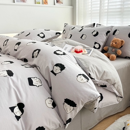 潮邦创意家居 2025新款全棉13070多风格纯棉四件套 小时代