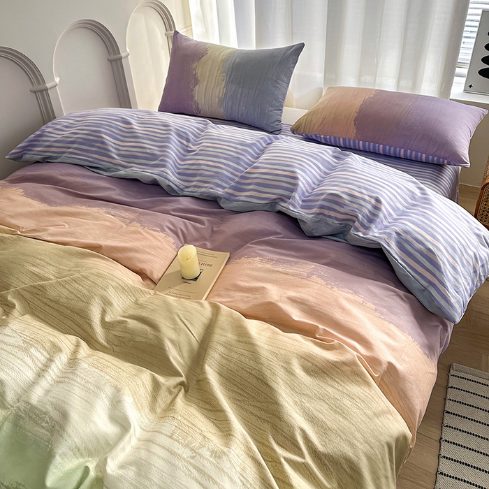 91家纺网 家纺一手货源 找家纺 潮邦创意家居 2025新款全棉13070多风格纯棉四件套 多巴胺