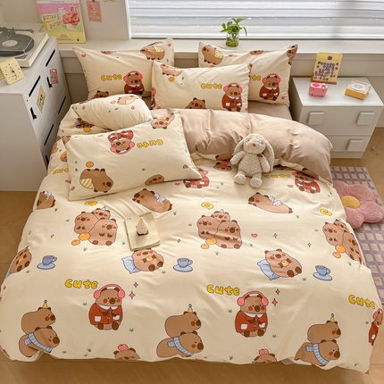 柠馨 2024新款全棉13376乖萌系列四件套（第六批） 卡皮