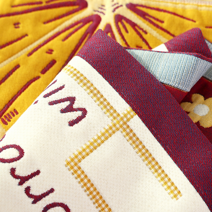 91家纺网 家纺一手货源 找家纺 朴尔家纺-毛巾被 2024年全棉加厚八层纱布大版花枕巾 快乐柠檬