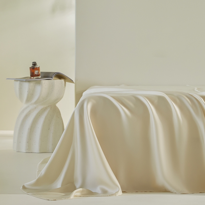 91家纺网 家纺一手货源 找家纺 （总）618家纺 2024新款A类60S100支兰精天丝四件套-简约系列 天丝简约奶米杏