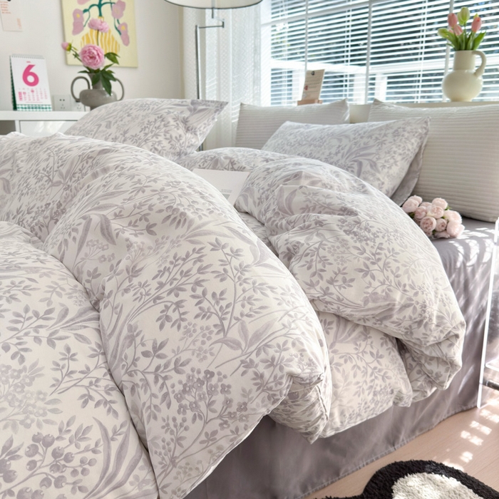 91家纺网 家纺一手货源 找家纺 怡家居 2024新款全棉印花第二批碎花类四件套 枝上花