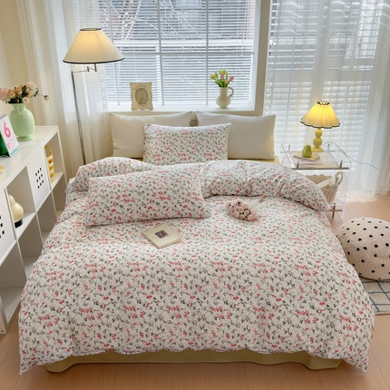 怡家居 2024新款全棉印花第二批碎花类四件套 漫花香