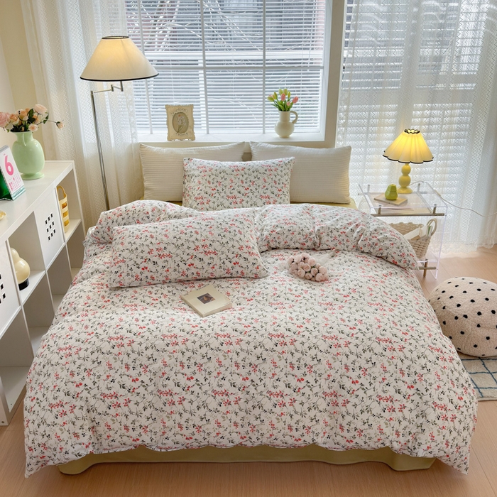 91家纺网 家纺一手货源 找家纺 怡家居 2024新款全棉印花第二批碎花类四件套 漫花香