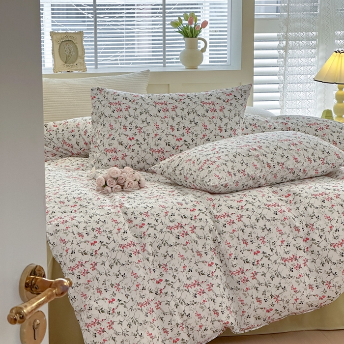 91家纺网 家纺一手货源 找家纺 怡家居 2024新款全棉印花第二批碎花类四件套 漫花香