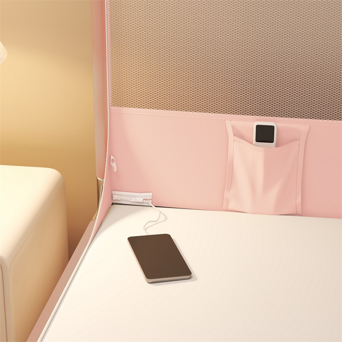 91家纺网 家纺一手货源 找家纺 佳梦家纺 2024新款方顶坐床蚊帐系列 柠檬烫画系列 萌小雅